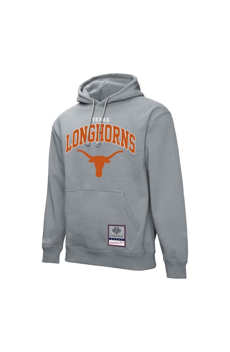 Mitchell & Ness Men's Mitchell & Ness Heather Gray Texas Longhorns Classic Arch Pullover Hoodie, Alternate, color, Heather Gray