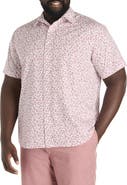 True Nation by DXL Big & Tall Leaf Print Sport Shirt