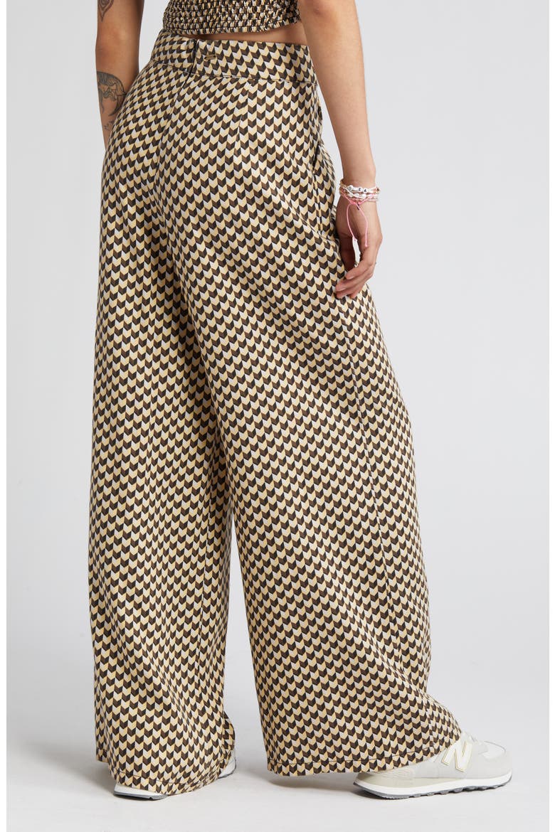 Isla Geo Linen Blend Pants, Alternate, color, BLACK MULTI