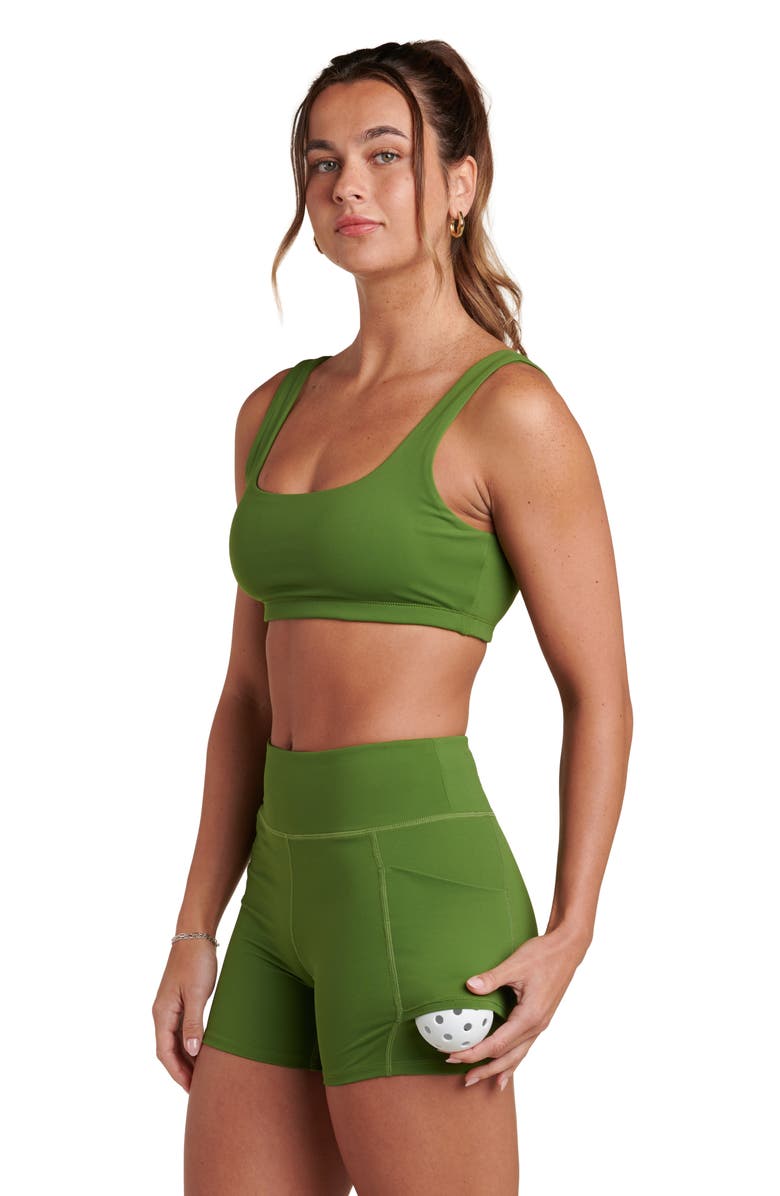 La Blanca Biker Shorts, Alternate, color, Turf