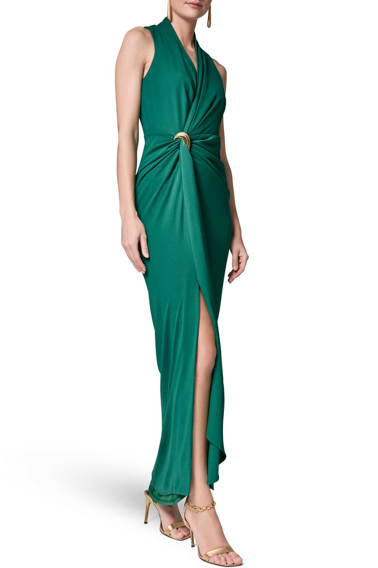Belt Detail Sheath Maxi Dress, Alternate, color, LAWN