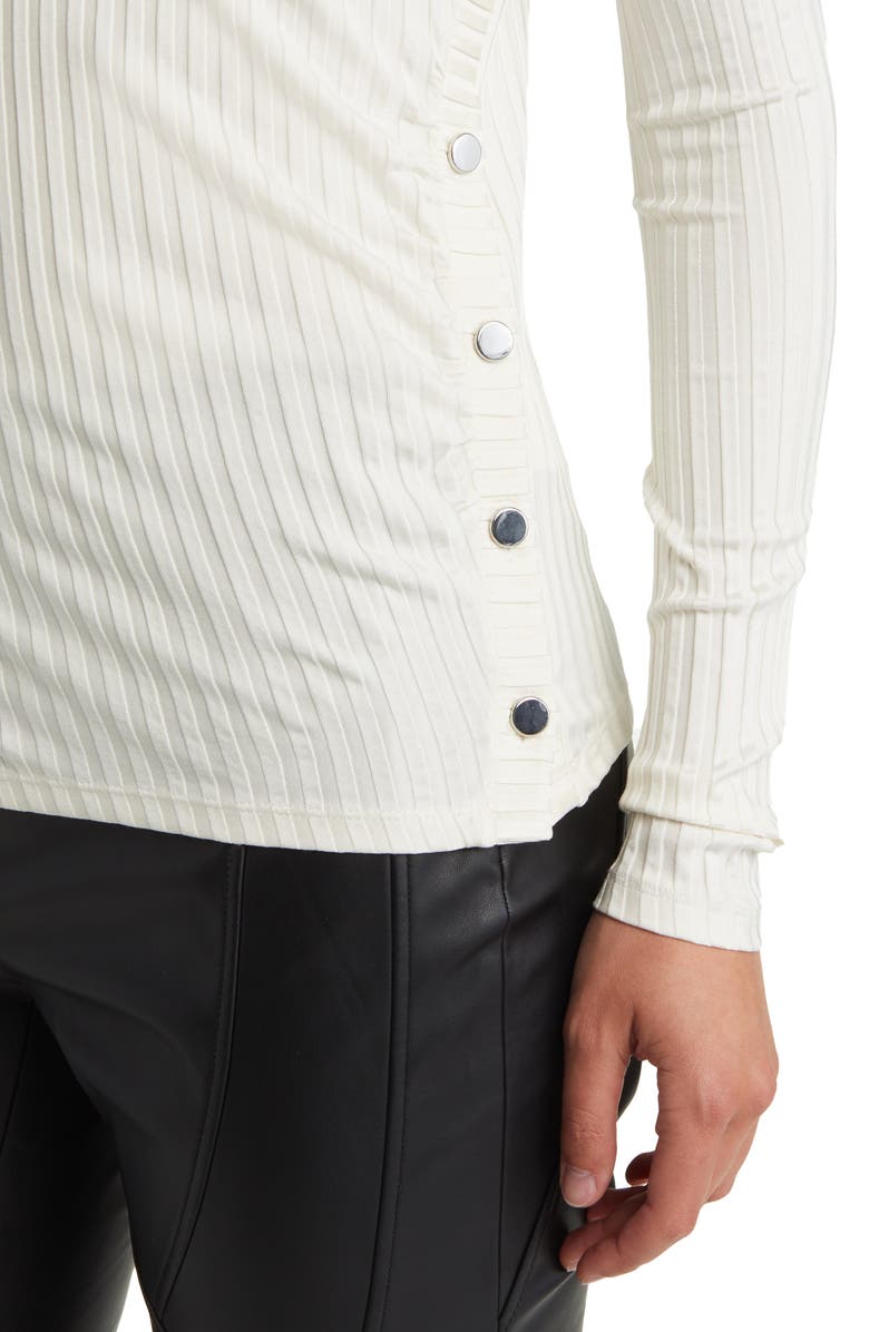 BOSS Eruna Rib Button Trim Sweater, Alternate, color, 