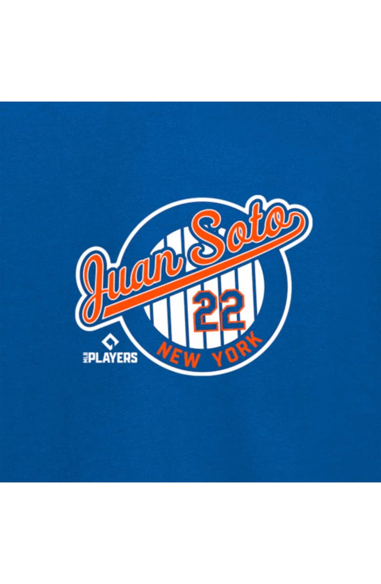 New Era Men's New Era Juan Soto Blue New York Mets Card Player T-Shirt, Alternate, color, Blue