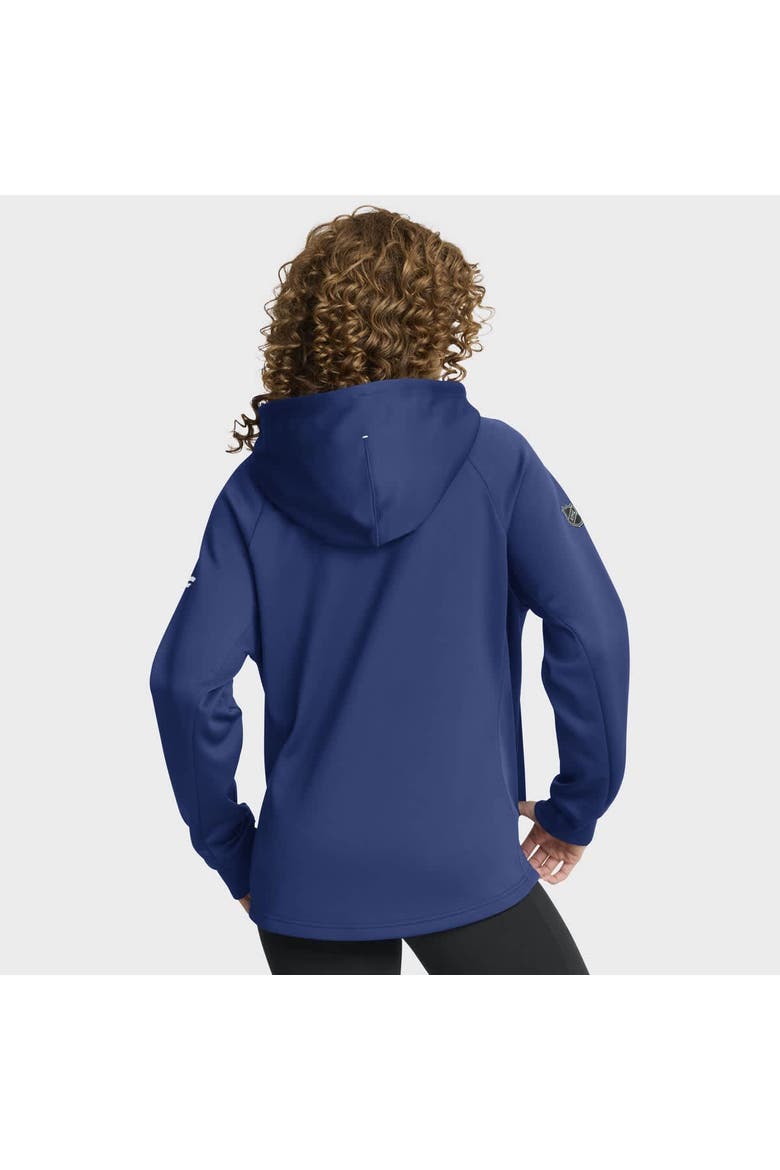 Women's Fanatics Blue Tampa Bay Lightning Authentic Pro Rink Raglan Full-Zip Hoodie, Alternate, color, Blue