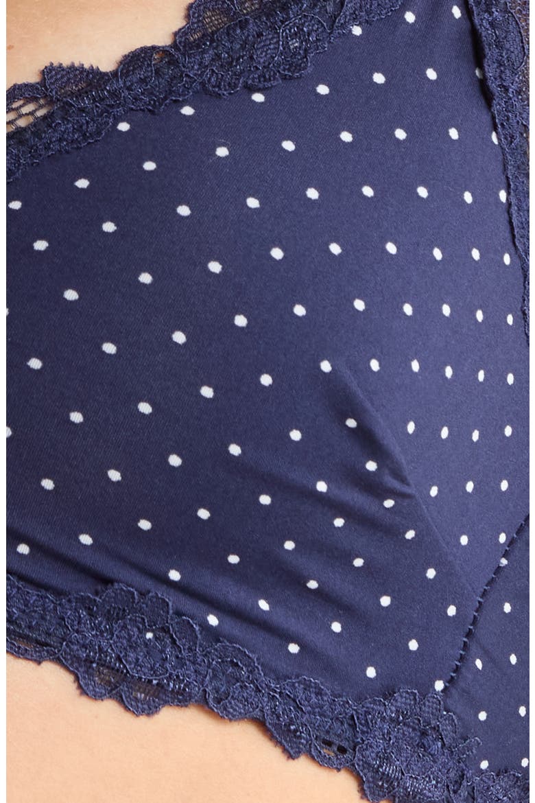 Intimately FP Charlie Bralette, Alternate, color, NAVY DOT