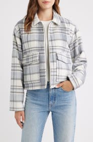 Thread & Supply Plaid Zip Up Jacket