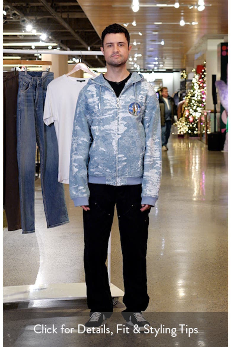 Saint Michael Jacquard Zip-Up Hoodie video
