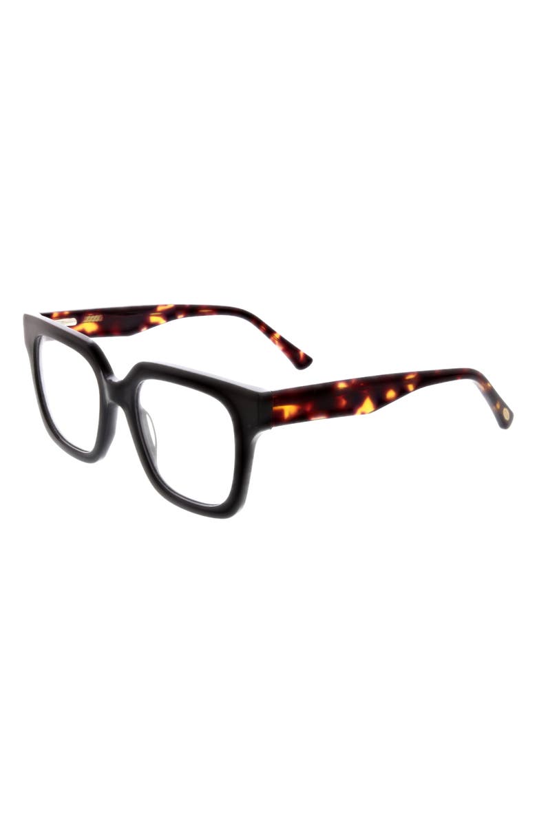 Oscar de la Renta 51mm Chunky Square Reading Glasses, Alternate, color, 