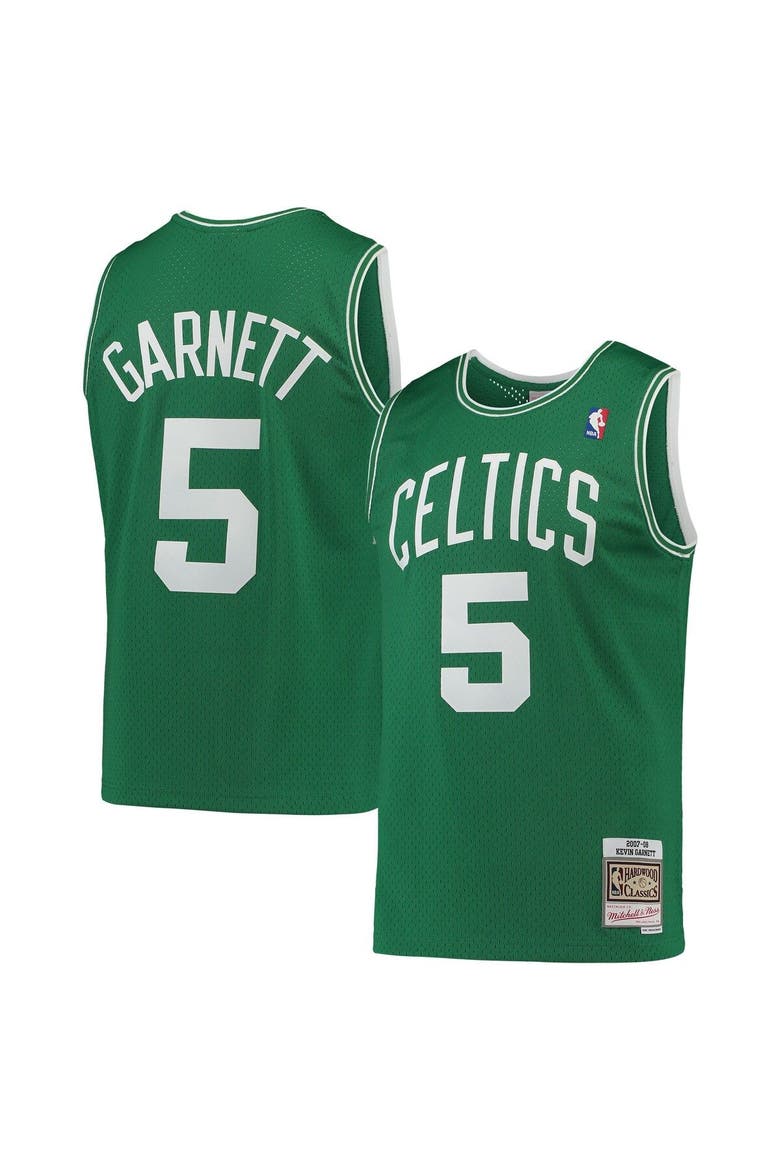 Men's Mitchell & Ness Kevin Garnett Kelly Green Boston Celtics Hardwood Classics Swingman Jersey, Main, color, Kelly Green