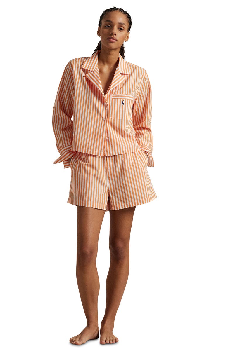 Crop Cotton Poplin Short Pajamas