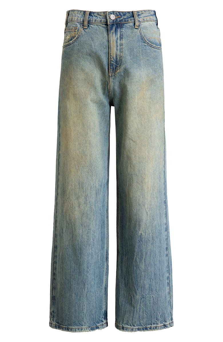 FOUND Lacy Baggy Straight Leg Jeans, Alternate, color, 