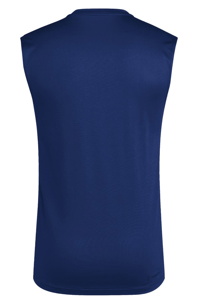 adidas Pregame Muscle Graphic T-Shirt, Alternate, color, Team Navy Blue/ White