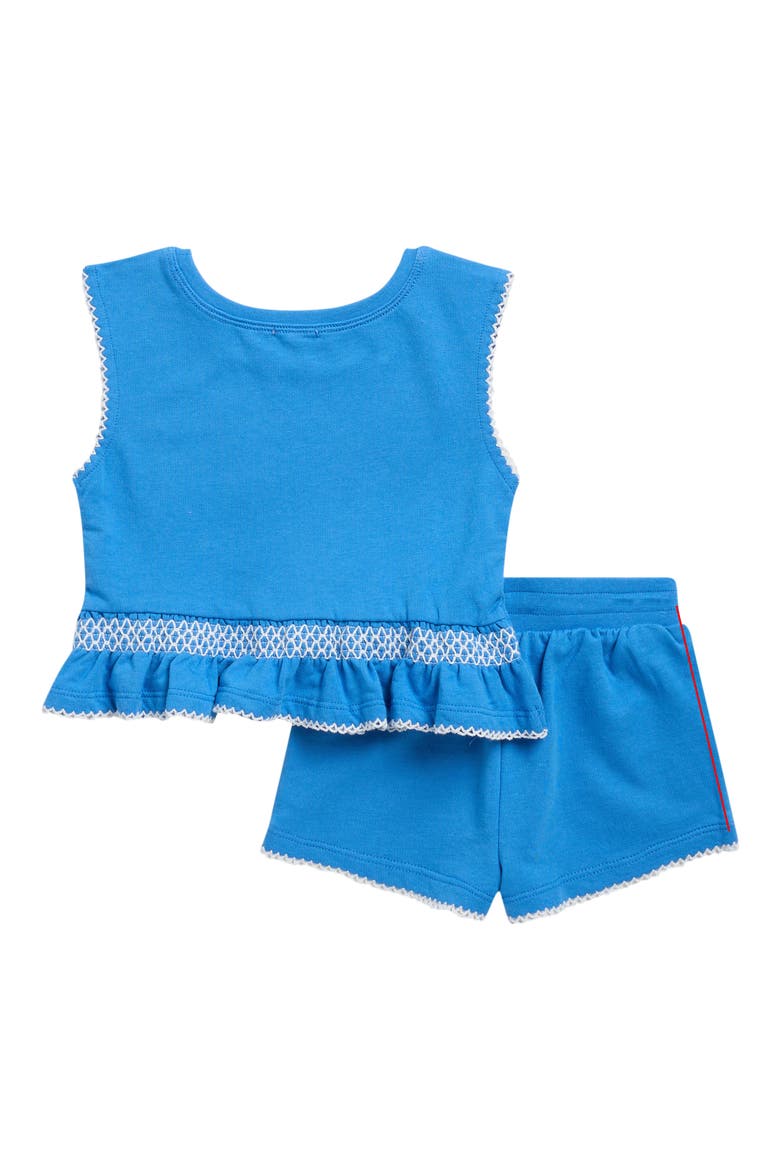 Positano Peplum Top & Shorts Set, Alternate, color, POSITANO