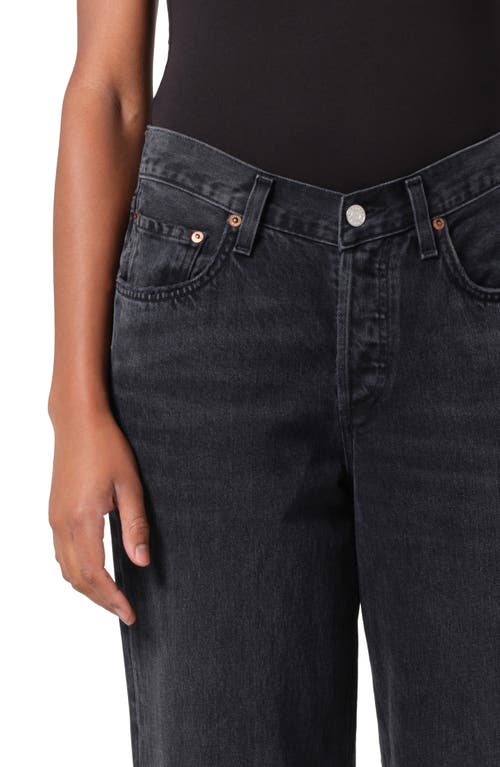 Shop Agolde V-waist Baggy Straight Leg Jeans In Hitch