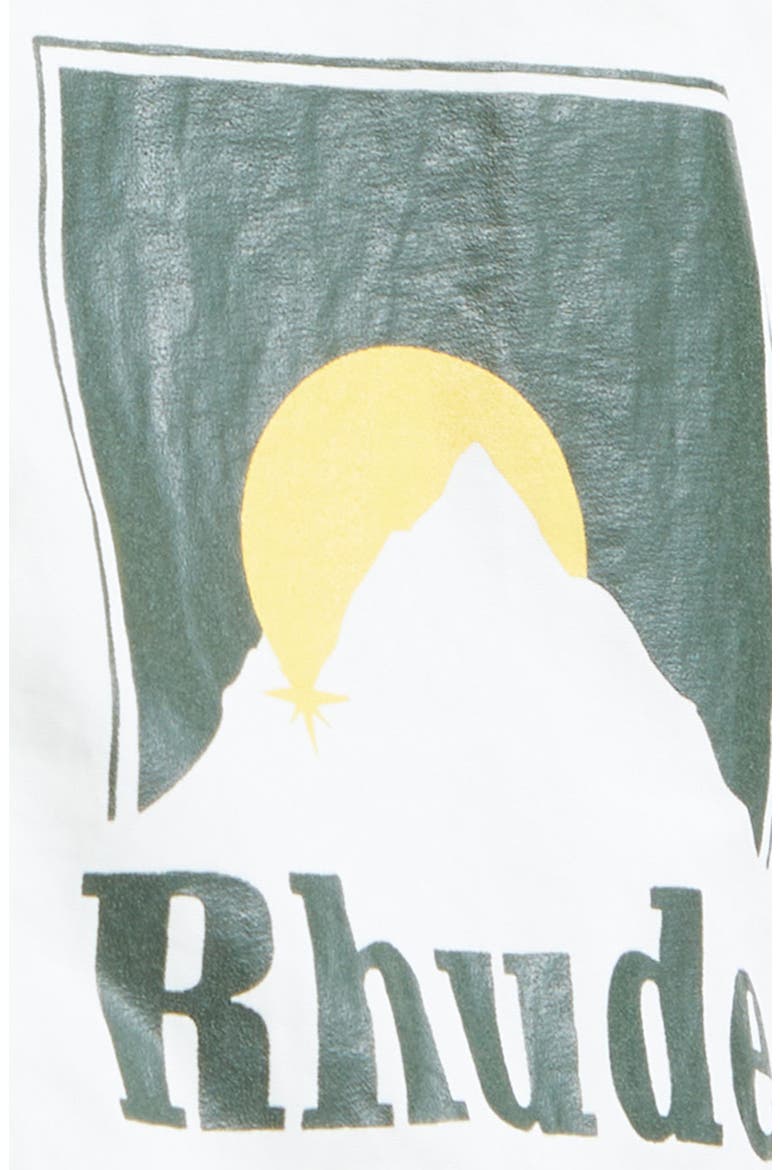 Moonlight Logo Track Shorts, Alternate, color, GREEN / OFF-WHITE
