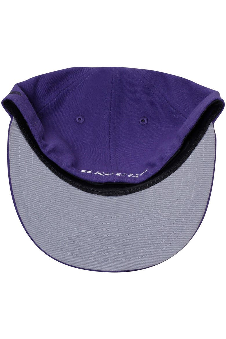Men's New Era Purple Baltimore Ravens Omaha 59FIFTY Hat, Alternate, color, Purple
