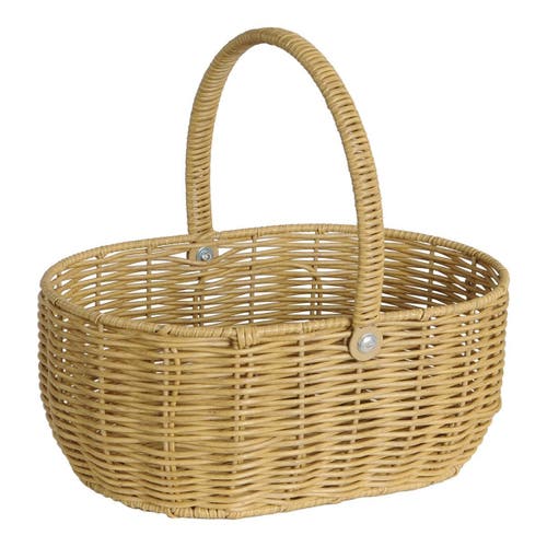 Kaplan Early Learning Company Wicker Storage Basket In Brown
