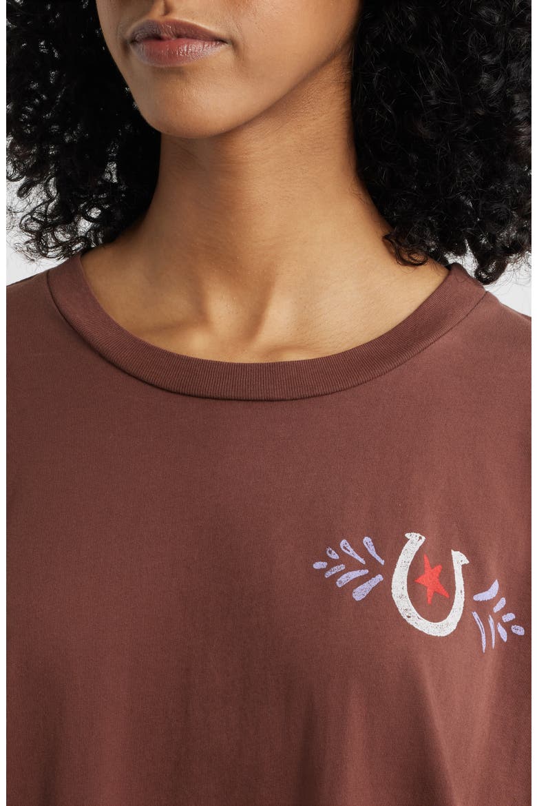 Prairie Horse Cotton Graphic T-Shirt, Alternate, color, NUTMEG