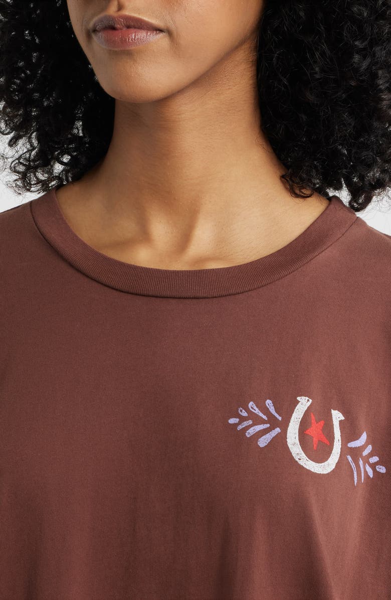 Daydreamer Prairie Horse Cotton Graphic T-Shirt, Alternate, color, Nutmeg