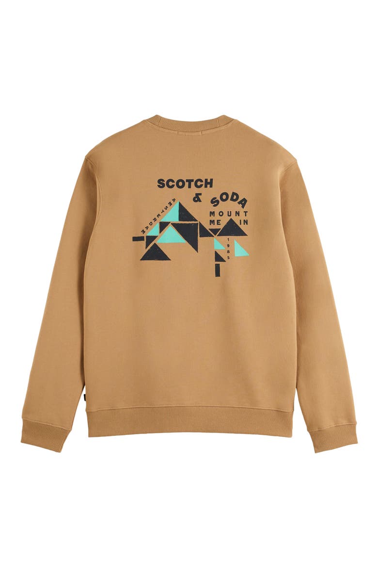 Artwork Logo Sweatshirt, Alternate, color, TANNIN