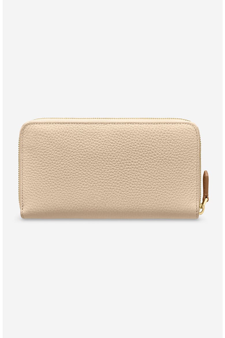 Long Leather Zip Wallet, Alternate, color, Saharan Brown