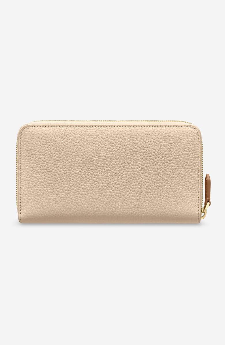 MAISON de SABRÉ Long Leather Zip Wallet, Alternate, color, Saharan Brown