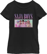 KPop Demon Hunters Girl's KPop Demon Hunters Saja Boys Group Shot Graphic T-Shirt