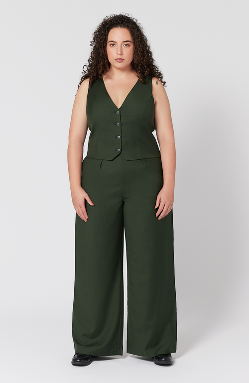 AAM THE LABEL AAM THE LABEL THE WOOL WIDE LEG PANT FOR FULL HIPS AND THIGHS 