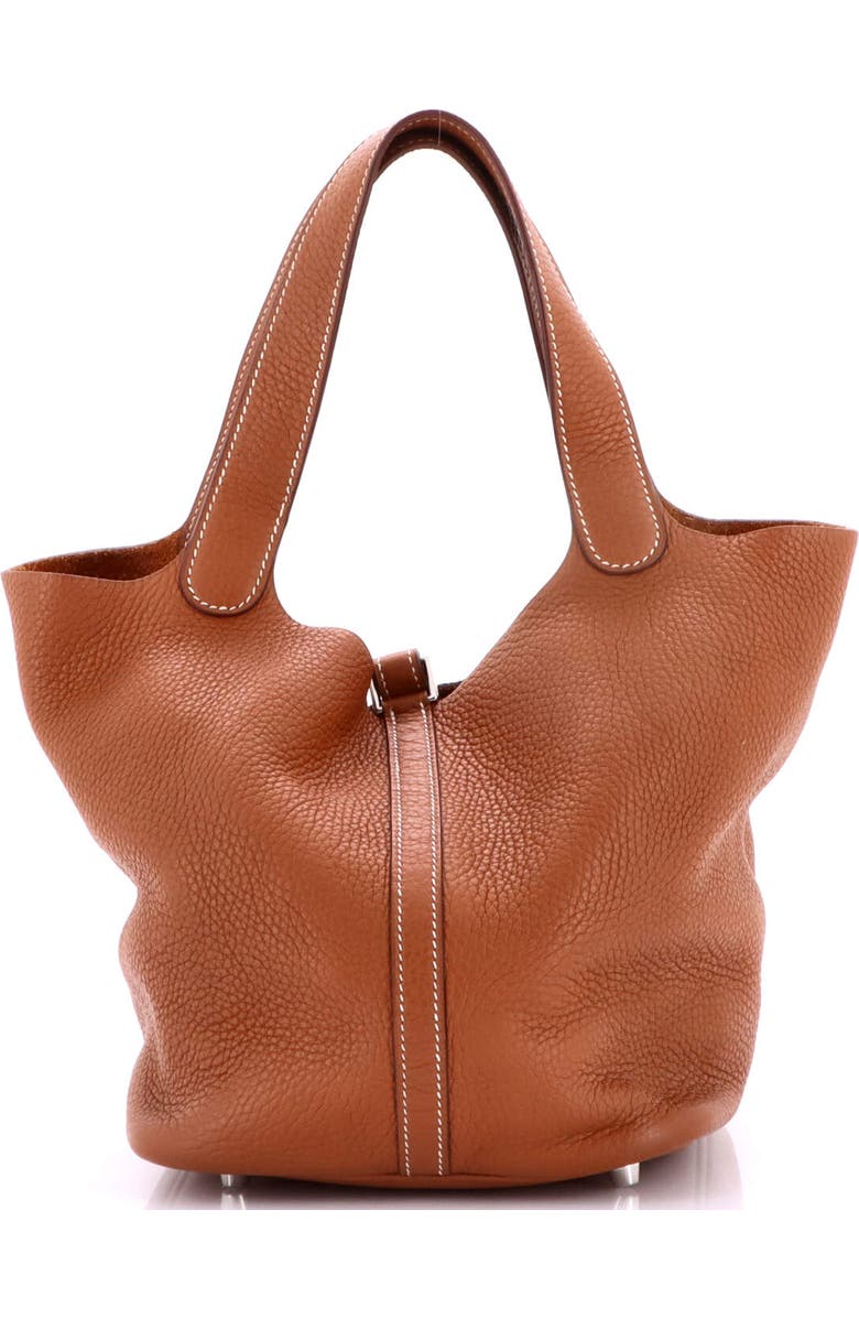 Pre-Owned Hermes Picotin Lock Bag Clemence MM, Alternate, color, Gold