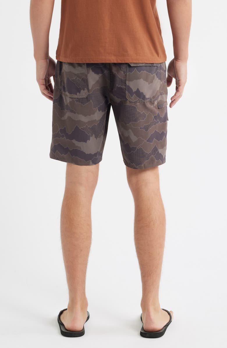 Rip Curl Global Entry Boardwalk Water Repellent Shorts, Alternate, color, Green Camo