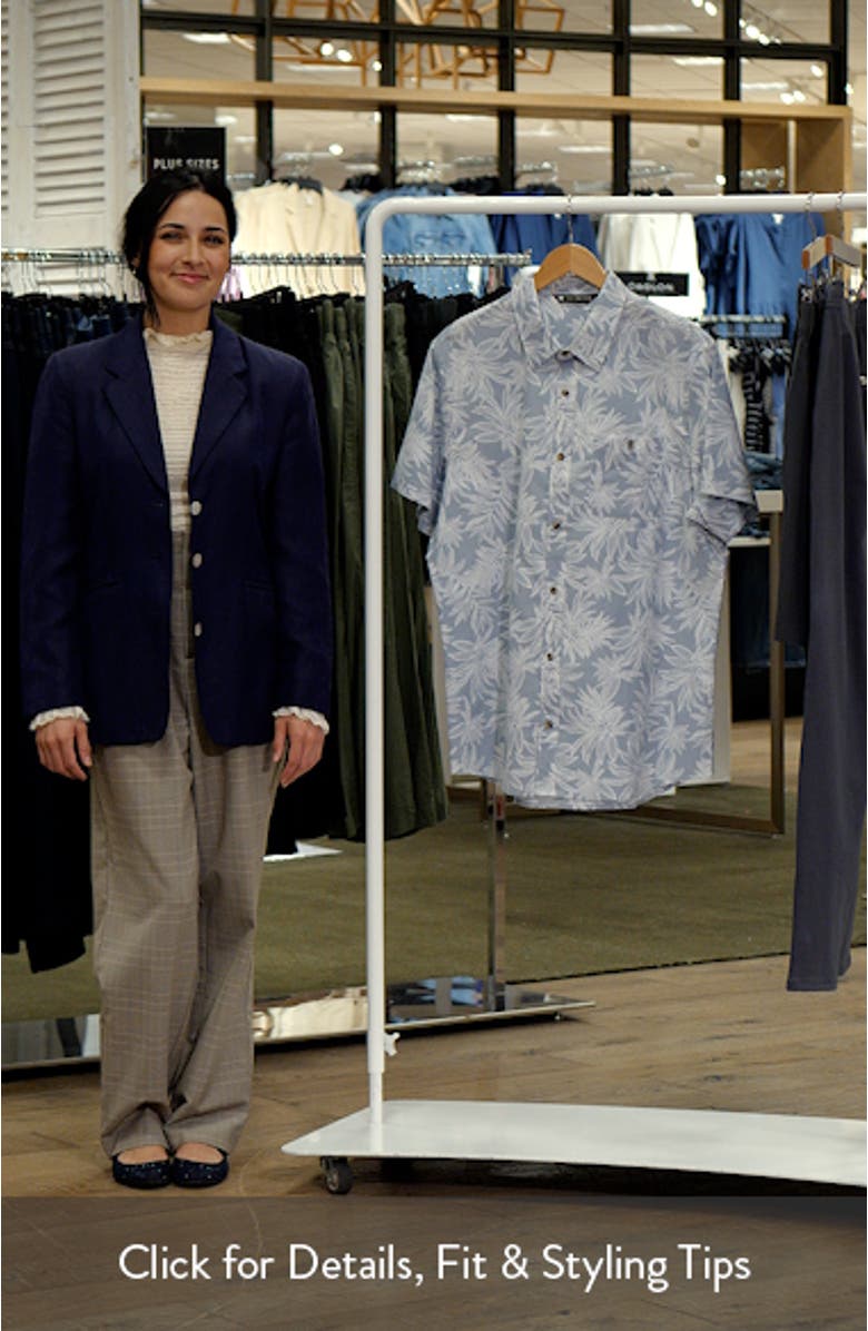 Poolside Sips Short Sleeve Button-Up Shirt, sales video thumbnail