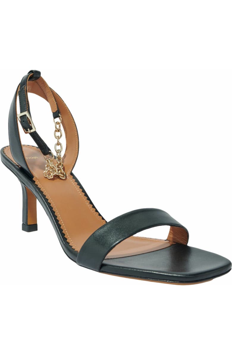 maje Leather sandals with heels, Alternate, color,