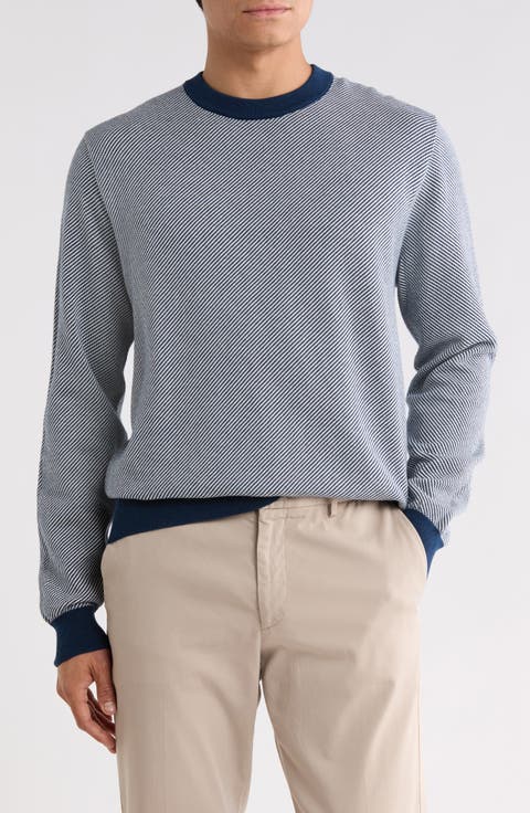 Redcliff Creek Stripe Crewneck Sweater