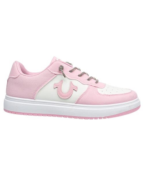 True Religion Ladies Allison Logo Sneaker In Pink