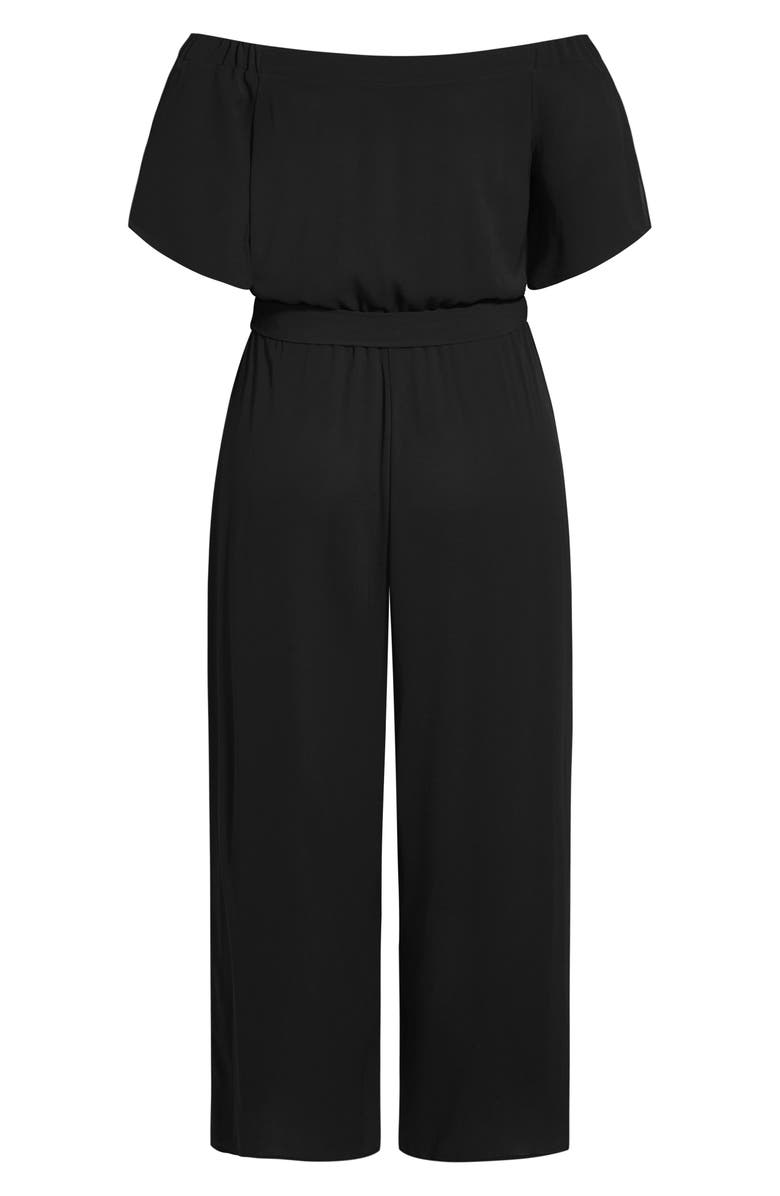 City Chic Off the Shoulder Jumpsuit, Alternate, color, 