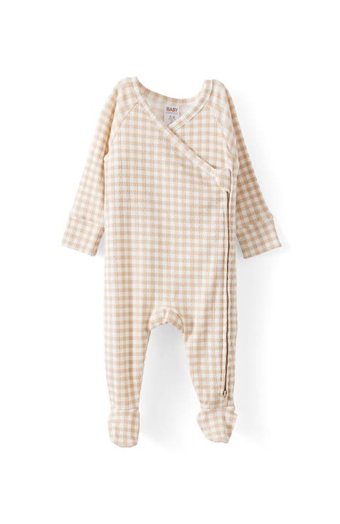 Organic Pointelle Cross Over Zip All In One