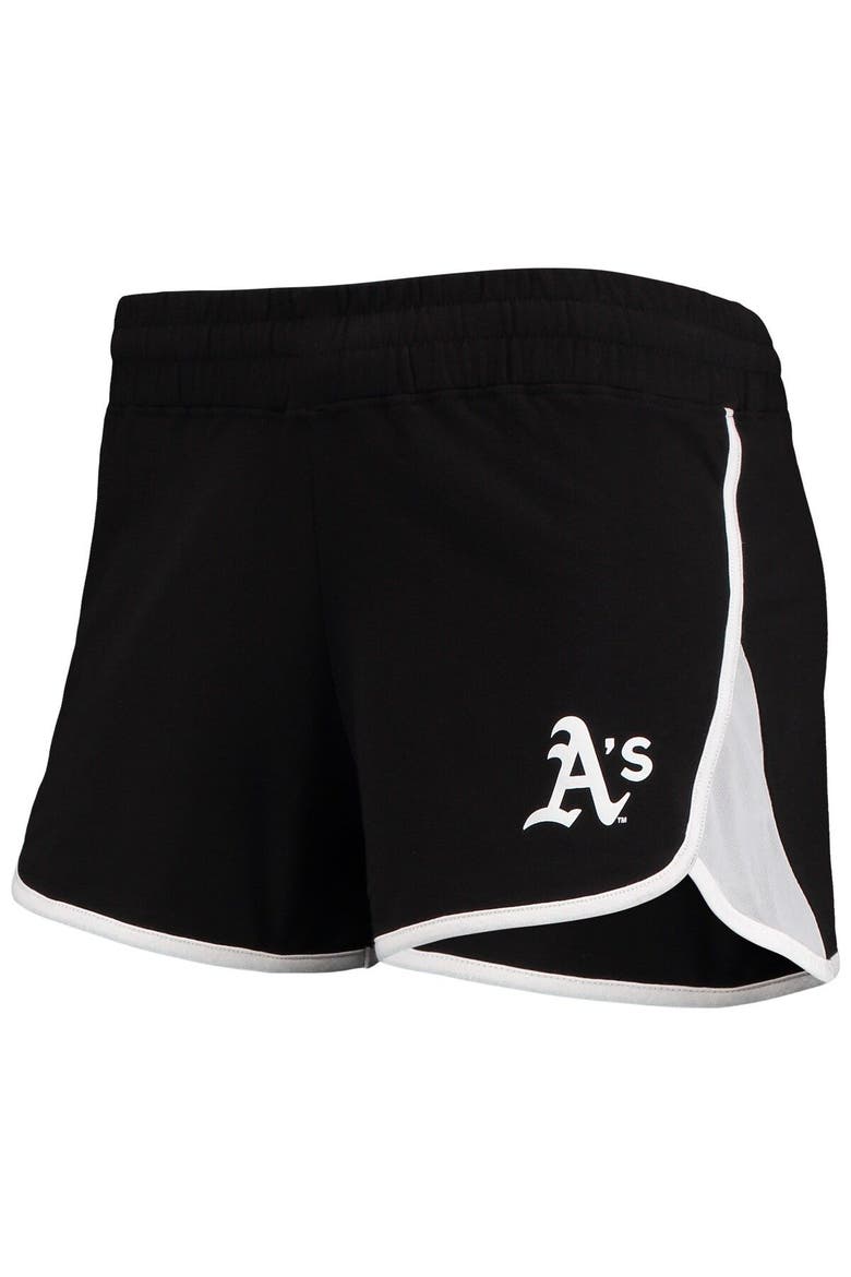 Women's New Era Black Oakland Athletics Stretch French Terry Shorts, Alternate, color, Black