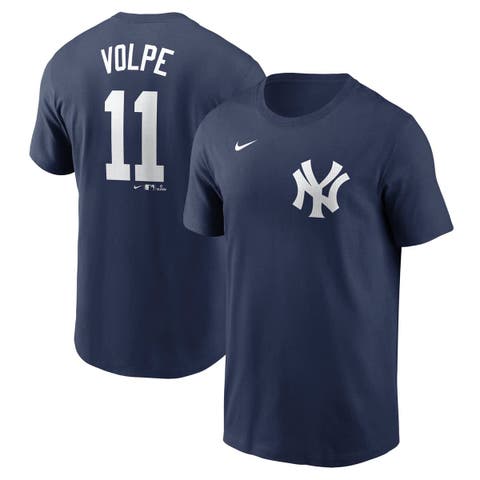 Men's Nike Anthony Volpe Navy New York Yankees Fuse Name & Number T-Shirt