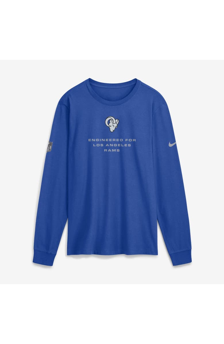 Nike Men's Nike Royal Los Angeles Rams Sideline Bold Arch Star Dri-FIT Long Sleeve T-Shirt, Main, color, Royal