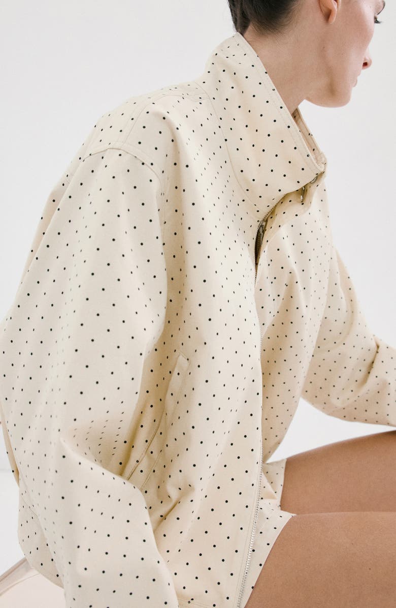 MANGO Chaqueta Dots Jacket, Alternate, color, Ecru