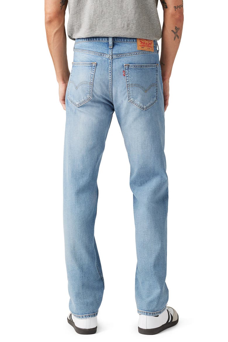 505™ Regular Straight Leg Jeans, Alternate, color, HOLE IN THE WALL