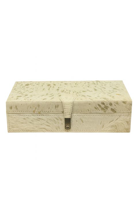 Speckle Faux Fur Box