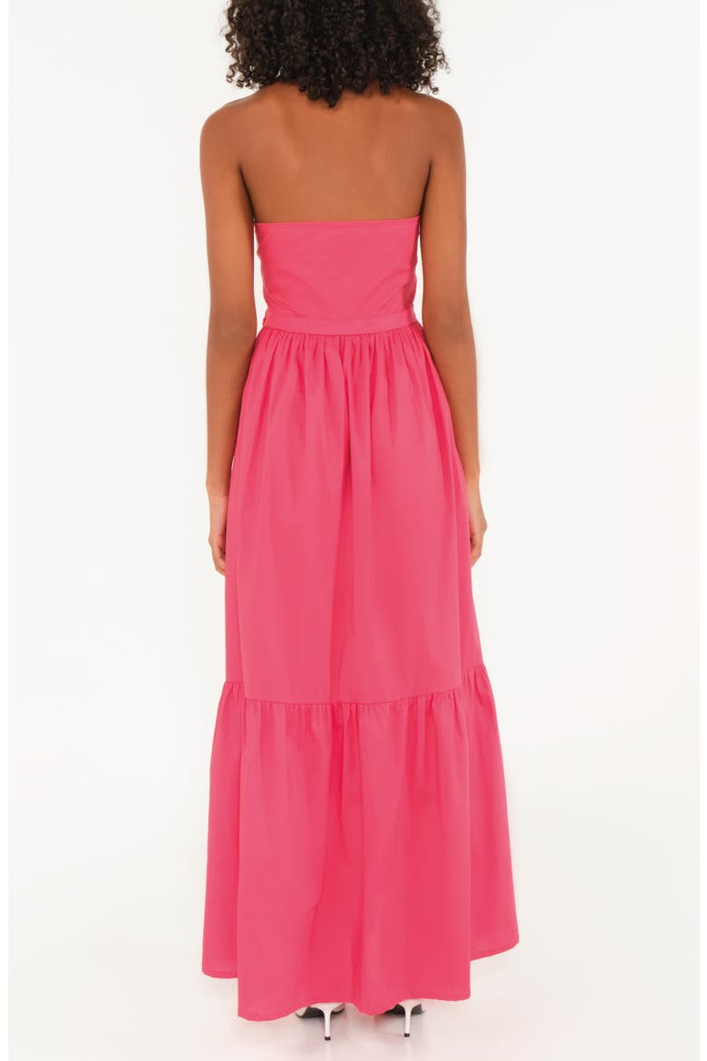 The Horizon Belted Ruffle Hem Sleeveless Maxi Dress, Alternate, color, SALMON