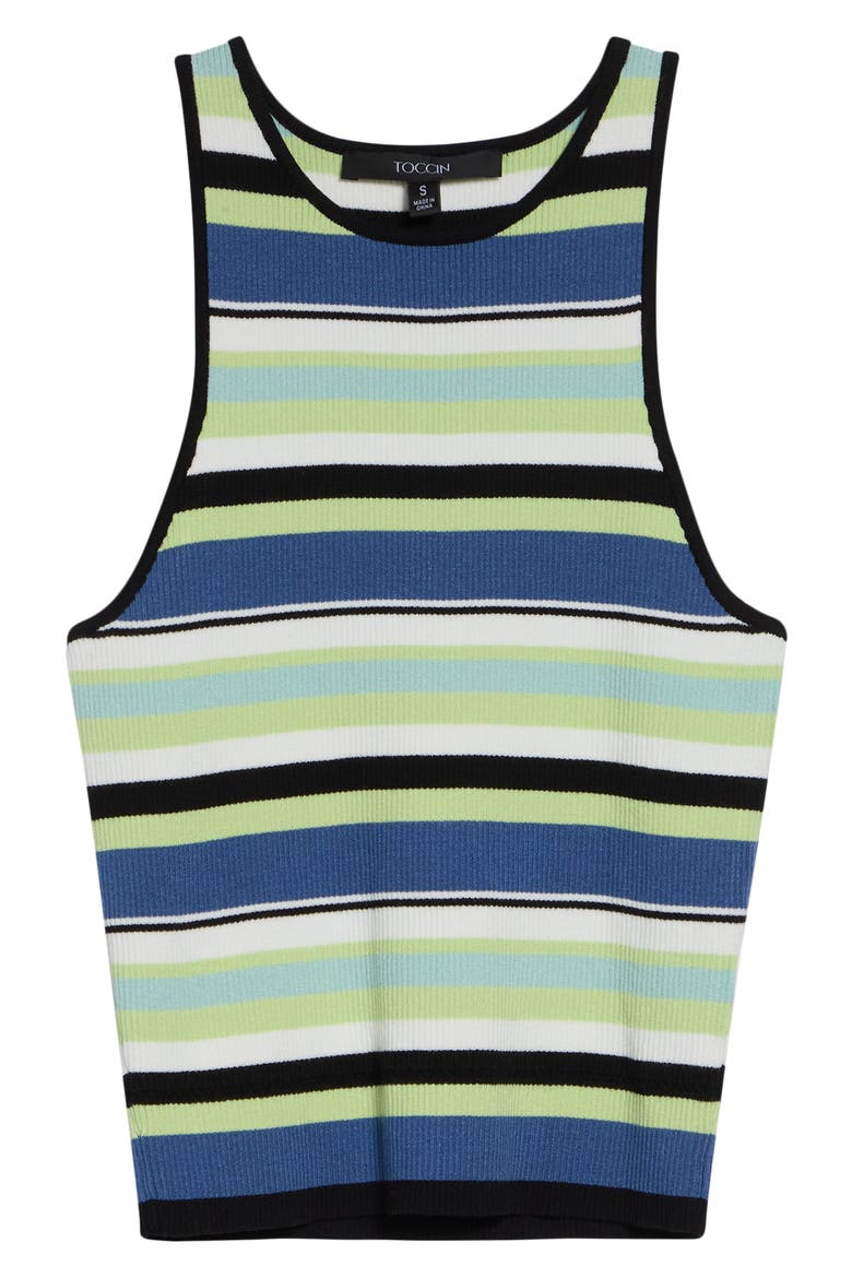 Avery Racerback Tank, Alternate, color, OCEAN/ KEYLIME MULTI