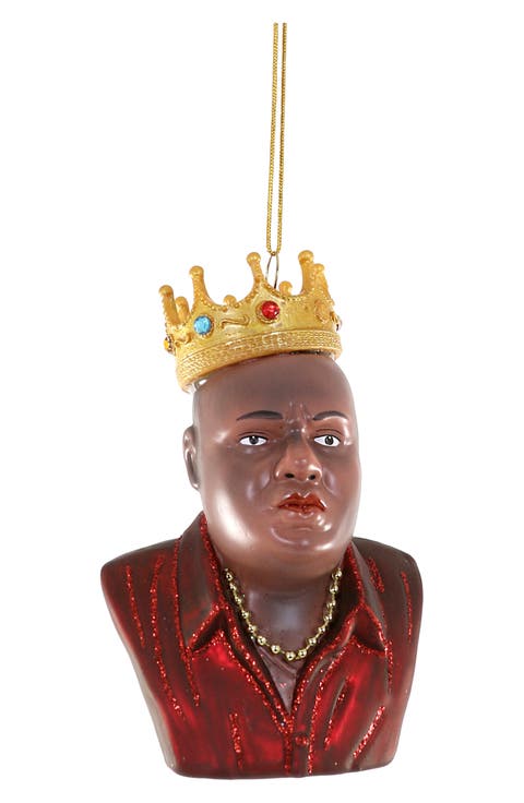 The Notorious B.I.G. Glass Ornament