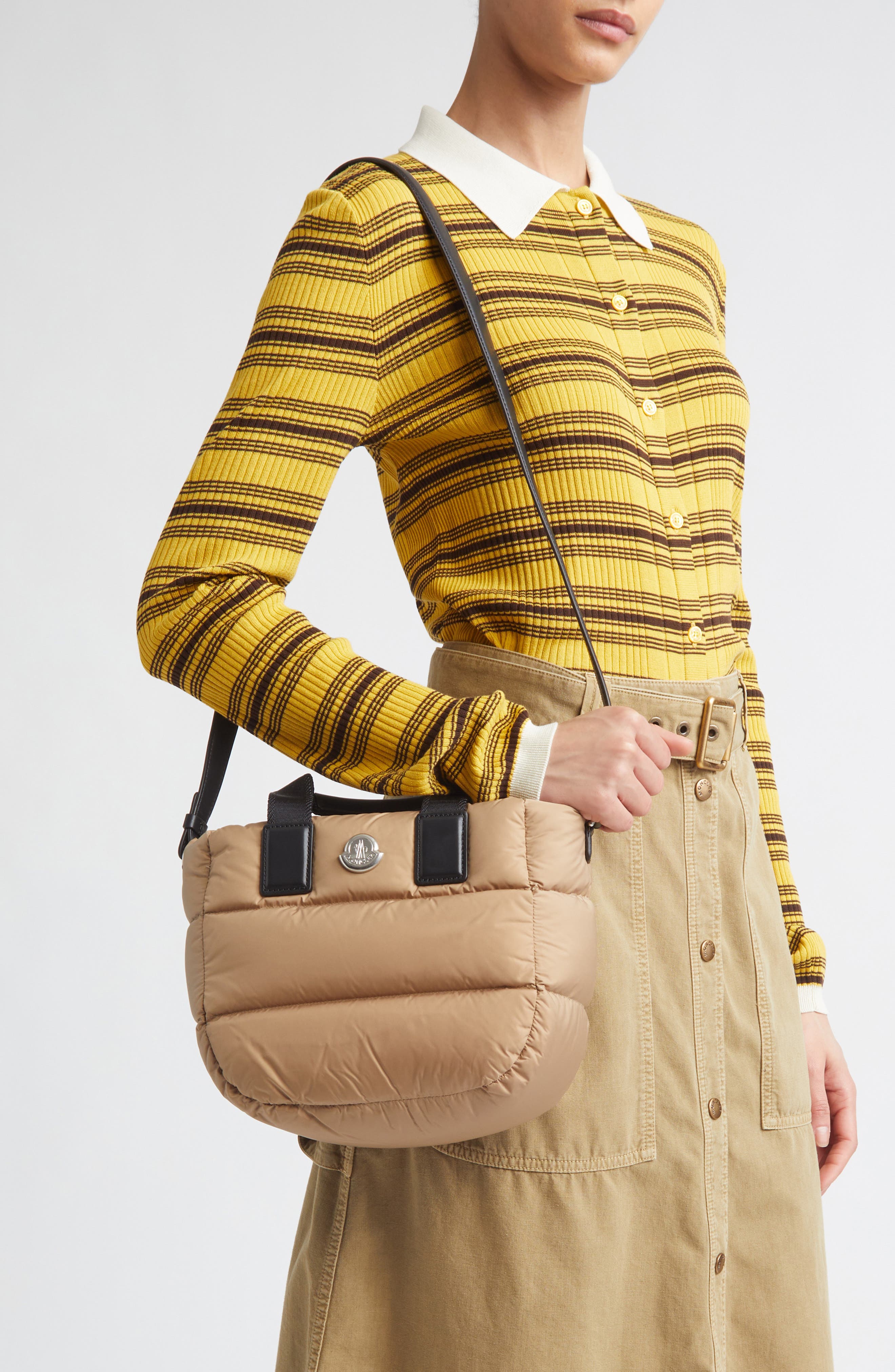 Mini Caradoc Quilted Tote Bag, Alternate, color, TRAVERTINE
