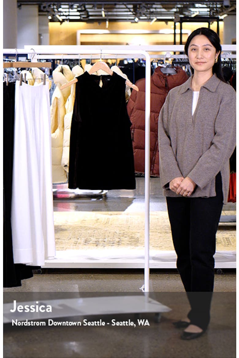 Sleeveless Cowl Neck Stretch Velvet Top video