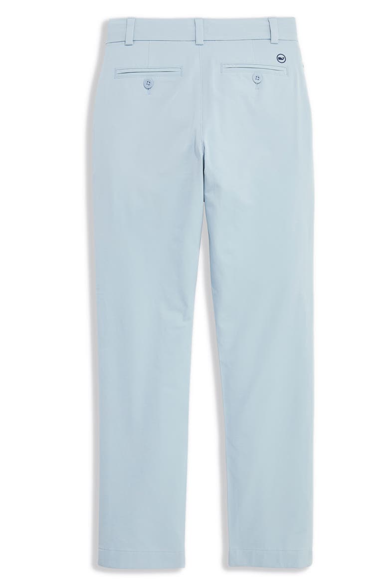 Kids' Flat Front Performance Chinos, Alternate, color, DEL MAR BLUE