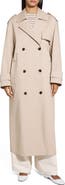 Theory Oversize Stretch Cotton Trench Coat