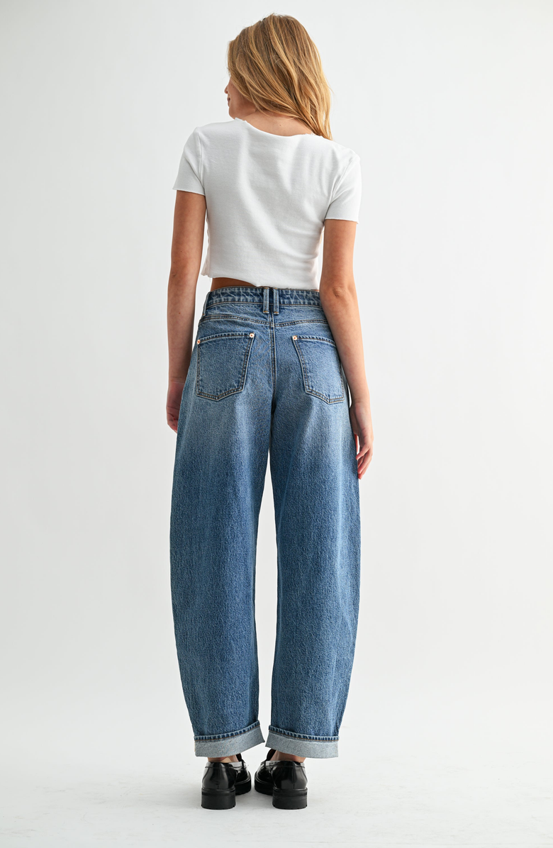 Jemina Denim High Rise Curve Jeans, Alternate, color, Medium Wash